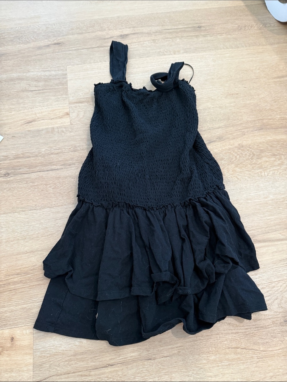 American Eagle Black Ruffle Sundress size XS